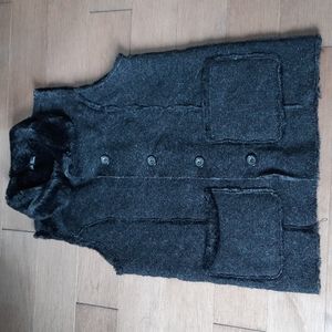 90s Faux Fur Reversible Vest